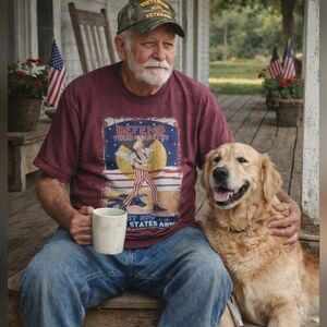 GUC Ranger Up Patriotic Graphic T-Shirt Size Large